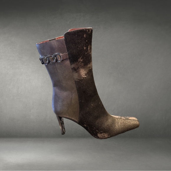 Donald Pliner Lenza Bronze Leather Ankle Boots NWT. 8 - Picture 2 of 7